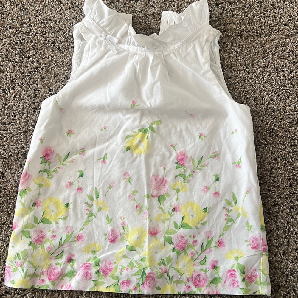 Janie and Jack sleeveless shirt, size 5 kids